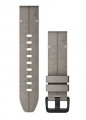 Garmin Wristbands For Smartwatch - 010-12876-00 Garmin Replacement Strap Quickfit20 Velour Leather Gray-gray